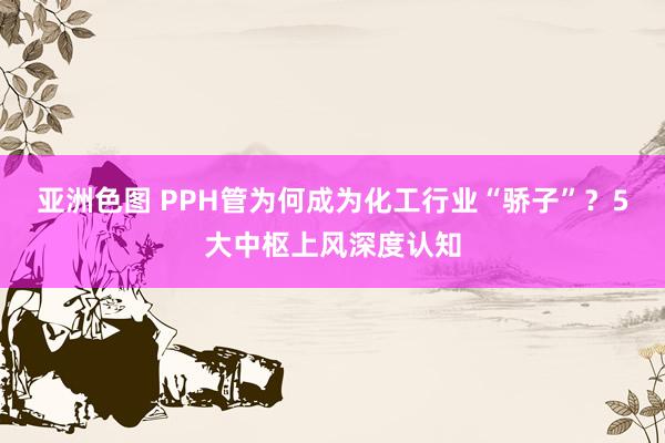 亚洲色图 PPH管为何成为化工行业“骄子”？5大中枢上风深度认知